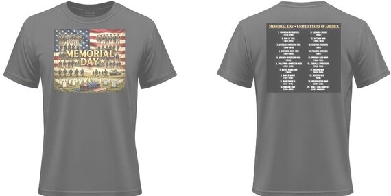 Memorial Day*United States Of America* USA Vinyl Shirt or Sweatshirts.