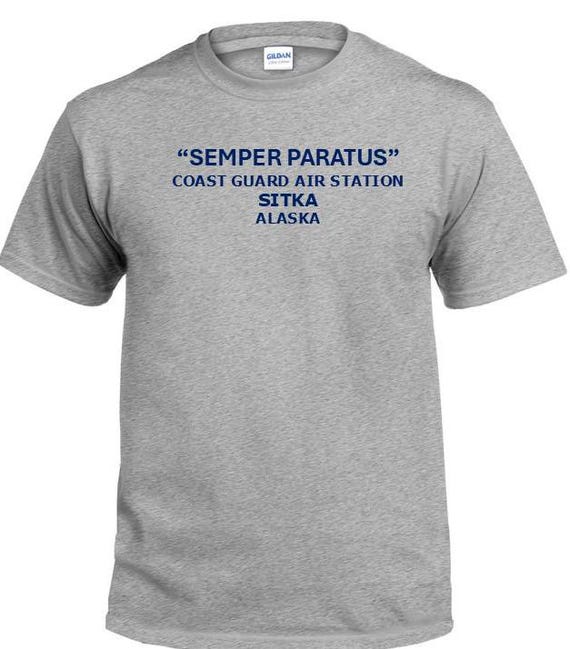 Semper Paratus*Coast Guard Air Station Sitka* Alaska * PT Cutter & Base Shirt