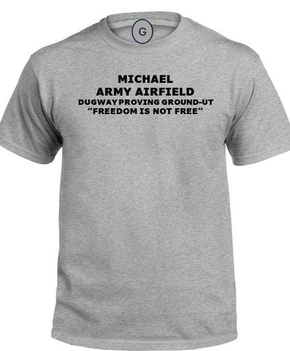 Michael Army Airfield* Dugway Proving Ground * Utah * Freedom Is Not Free* PT Unit & Base Shirt