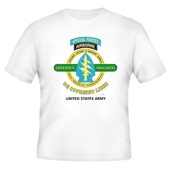 Special Forces Airborne & Afghanistan War Veteran Operation Enduring Freedom Unit And Operation  2-Sided Shirt