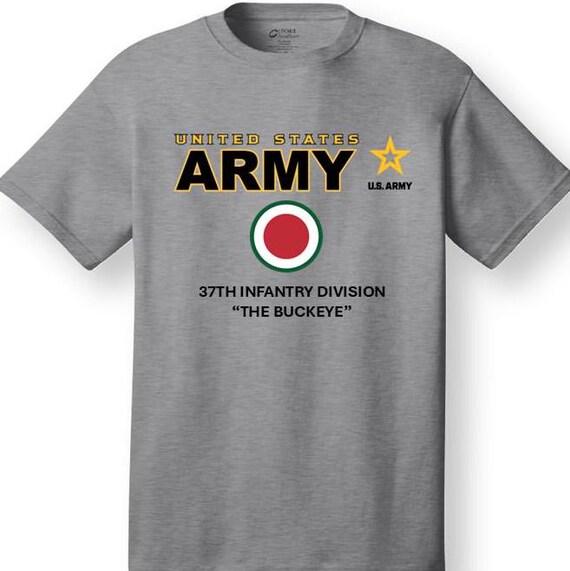 37th Infantry Division* The Buckeye * Emblem* Shirt. These shirt are customized*Army Officially Licensed