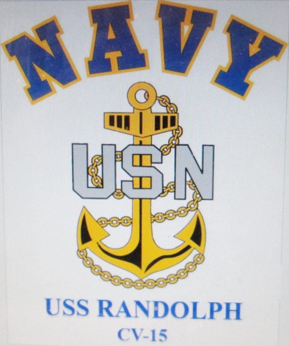 USS BENNINGTON CV-20 NAVY ANCHOR /" EMBROIDERED 2-SIDED SATIN JACKET