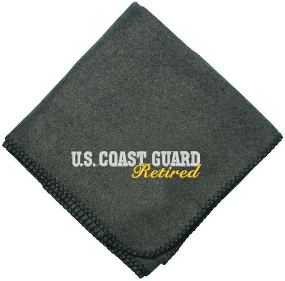 U.S. Coast Guard Retired DEMB Stadium Fleece Blanket (58X52) USCG Officially Licensed