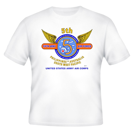 5th Army Air Force--Philippines-Australia-Southwest Pacific-United States Army Air Force White Shirt