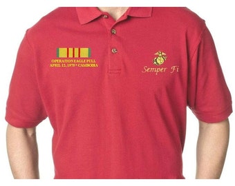 usmc golf shirt