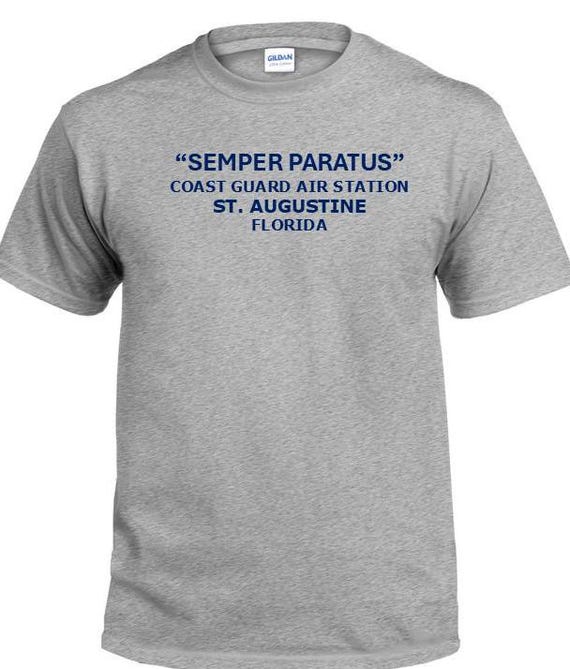 Semper Paratus*Coast Guard Air Station St Augustine* Florida * PT Cutter & Base Shirt