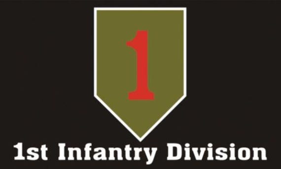 1ST Infantry Division 3x5 Feet Polyester Flag. Army Officially Licensed