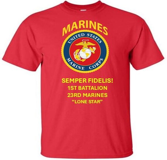1st Battalion 23rd Marines * Lone Star* Semper Fidelis * Marines*USMC Officially Licensed