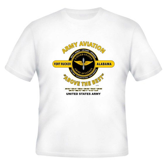 Army Aviation * Fort Rucker, Alabama "Above The Best" Battle & Campaign Shirt