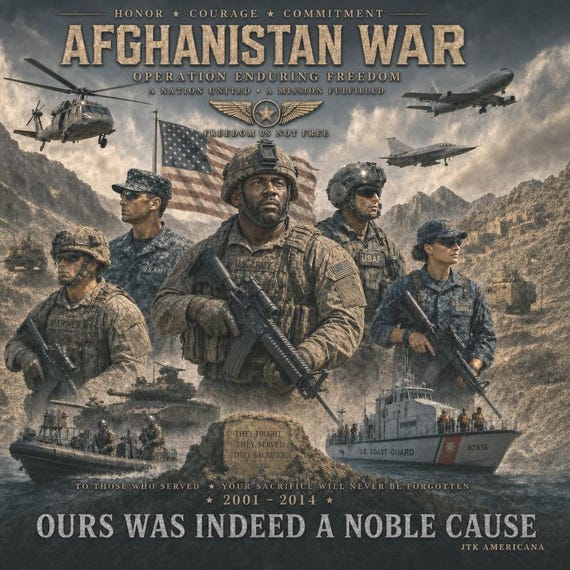 Afghanistan War* Operation Enduring Freedom* 2001-2014 Memorial Image* Flying for Freedom* 1-Sided Vinyl Shirt.