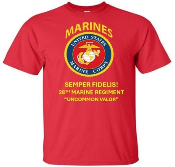 28th Marine Regiment* Uncommon Valor *  Semper Fidelis * Marines*USMC Officially Licensed