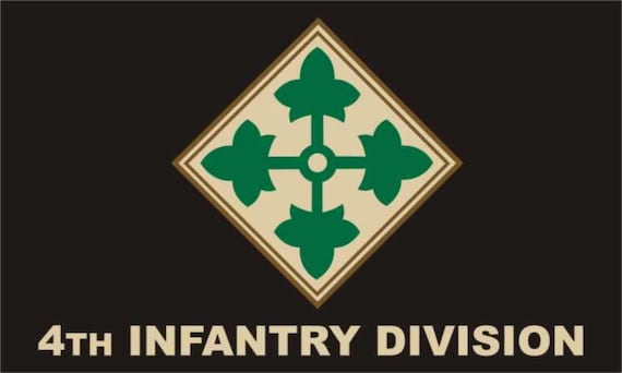 4TH Infantry Division Flag 3x5 Feet Polyester Flag. Army Officially Licensed