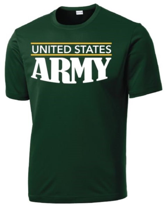 ARMY Performance  T-Shirts. Vinyl & Screen printed. Officially Licensed Army