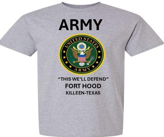 FORT HOOD* Killeen-Texas* This we'll Defend* Army Logo. Army Officially Licensed
