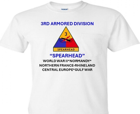 3rd Armored Division* Spearhead Campaigns Military Shirt.