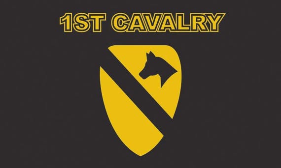 1ST CAVALRY  3x5 Feet Polyester Flag. US.Army Licensed