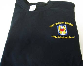 199th Infantry Brigade"The Redcatchers" Left Chest Embroidered Shirt