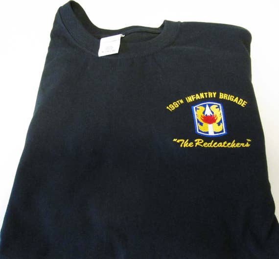 199th Infantry Brigade"The Redcatchers" Left Chest Embroidered Shirt