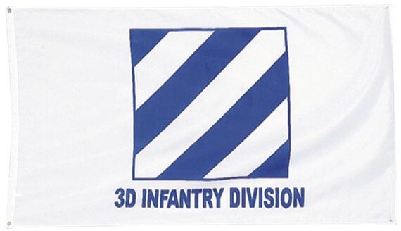 3RD Infantry Division  Flag 3x5 Feet Polyester Flag. Army Officially Licensed