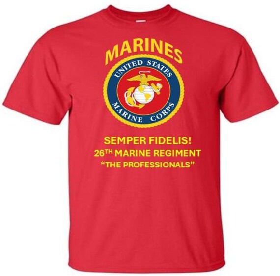 26th Marine Regiment* THE PROFESSIONALS *  Semper Fidelis * Marines*USMC Officially Licensed