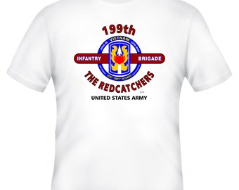 199th Infantry Brigade (Vietnam) "The Redcatchers" White Shirt