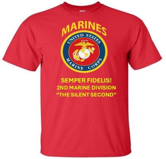 2nd Marine Division * The Silent Second *  Semper Fidelis * Marines*USMC Officially Licensed