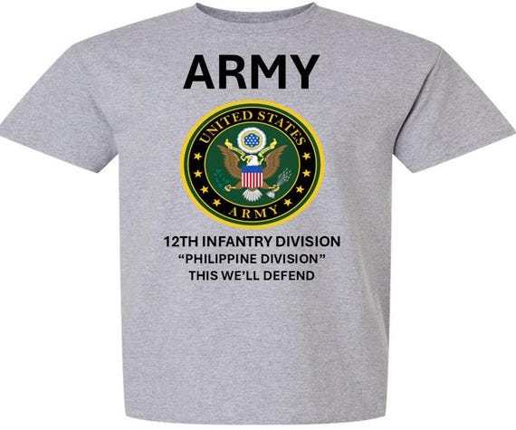 12TH Infantry Division * Philippine Division* This We'll Defend* Army Logo. Army Officially Licensed