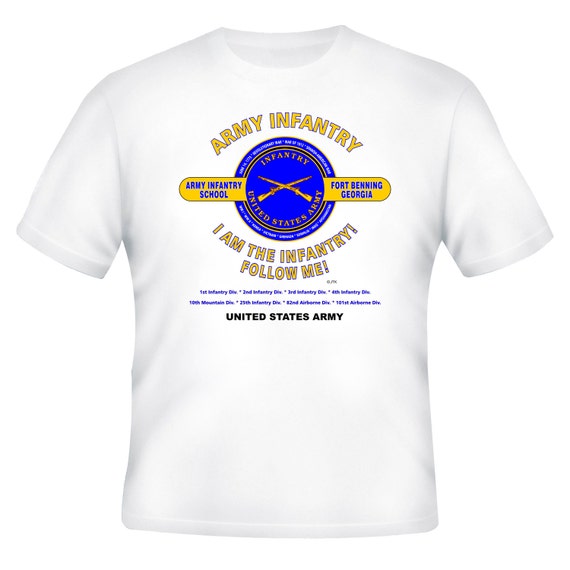 U.S. Army Infantry * Fort Benning, Georgia " Follow Me! " Battle & Campaign Shirt