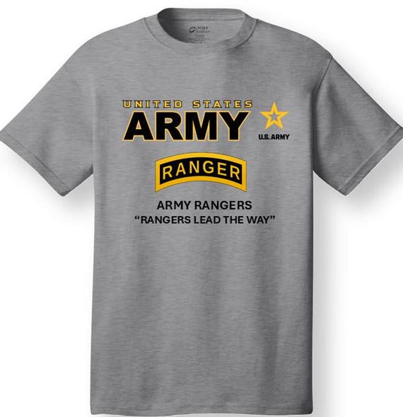 RANGER TAB *Army Rangers* Rangers lead the way * Emblem* Shirt. These shirt are customized*Army Officially Licensed