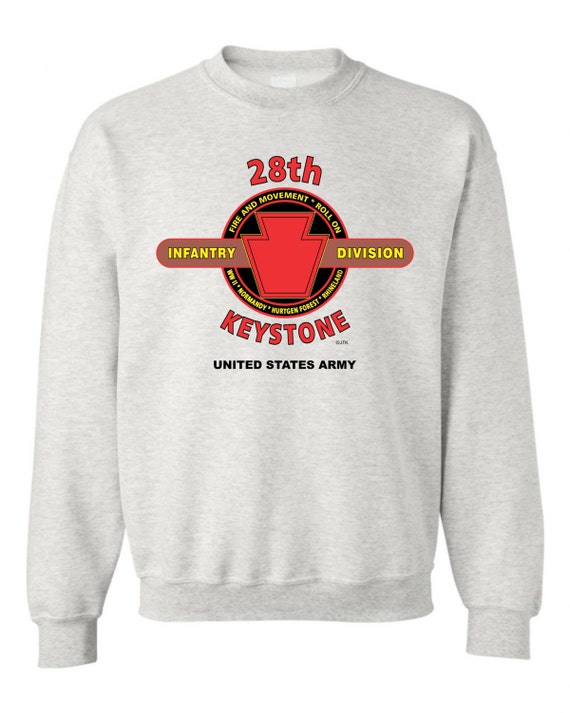 28th Infantry Division* "KEYSTONE"  Battle & Campaign Sweatshirt