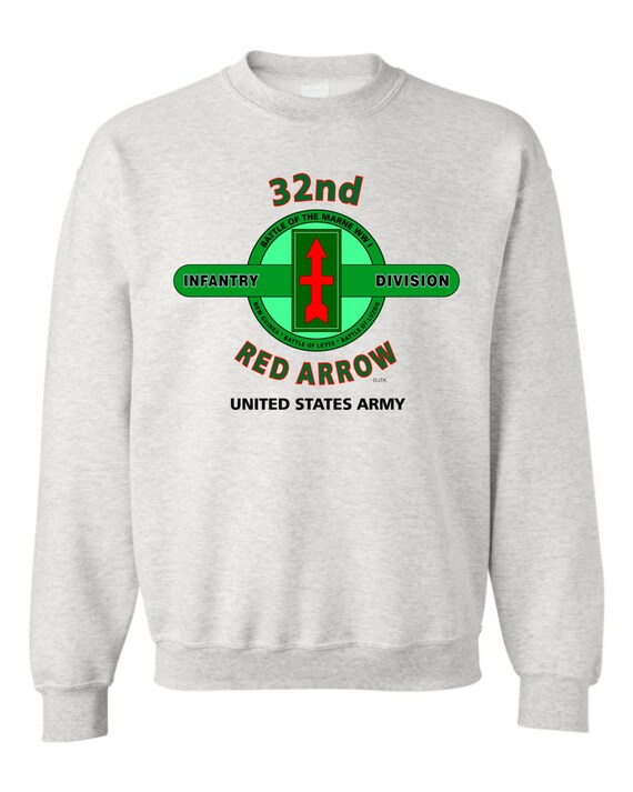 32nd Infantry Division* "RED ARROW"  Battle & Campaign Sweatshirt