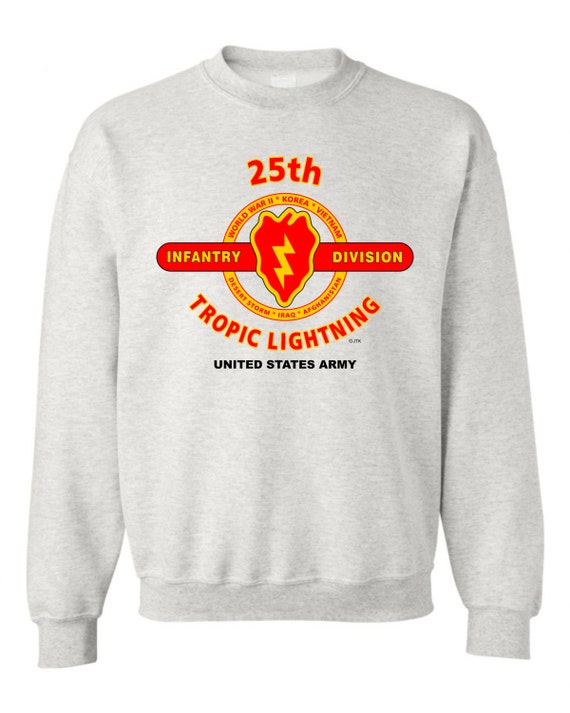 25th Infantry Division* "TROPIC LIGHTNING"  Battle & Campaign Sweatshirt