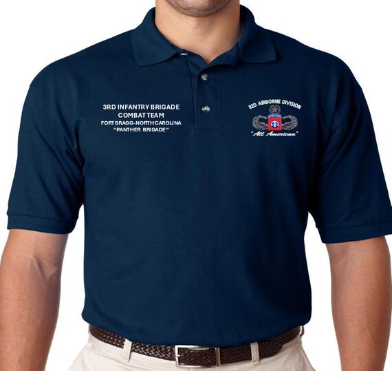 3rd Infantry Brigade Combat Team* Panther Brigade*82nd Airborne Division*Fort Bragg-North Carolina Polo Shirt.
