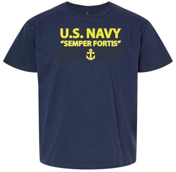 U.S. Navy Semper Fortis* Anchor Shirt* U.S.Navy Officially Licensed