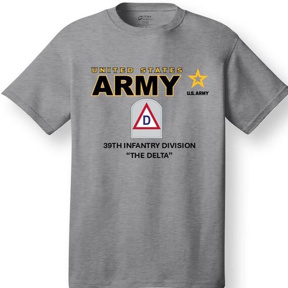 39th Infantry Division* The Delta * Emblem* Shirt. These shirt are customized*Army Officially Licensed