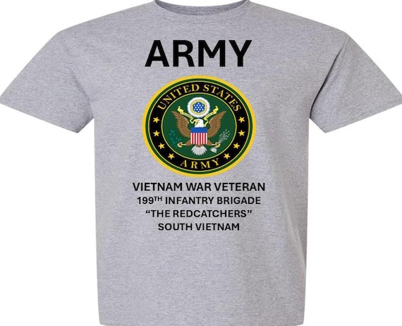 199TH Infantry Brigade * Vietnam War Veteran* THE REDCATCHERS*South Vietnam* Army Logo. Army Officially Licensed