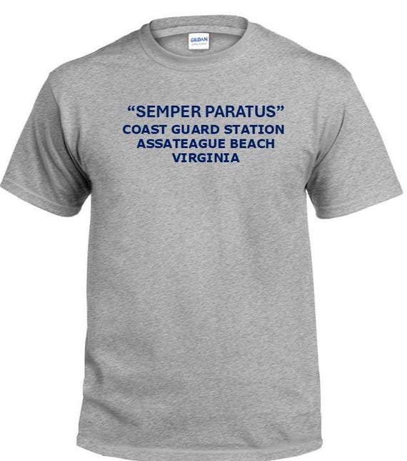 Semper Paratus*Coast Guard Station Assateague Beach* Virginia * PT Cutter & Base Shirt