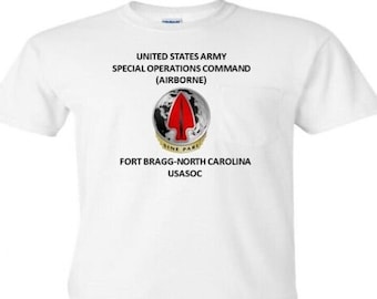 USASOC U.S. Army Special Operations Command* Airborne* Fort Bragg-North Carolina Shirt