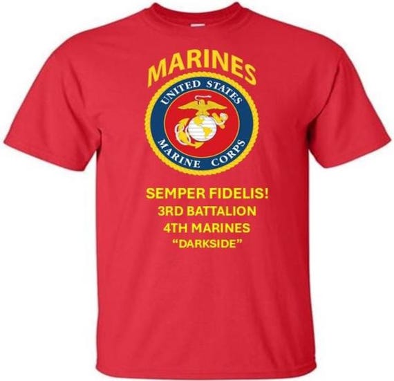 3rd Battalion *4th Marines * Darkside *  Semper Fidelis * Marines*USMC Officially Licensed