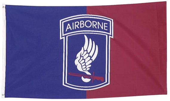 173rd Airborne Brigade 3x5 Feet Polyester Flag. Army Officially Licensed