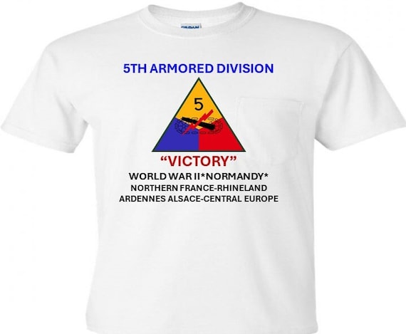 5th Armored Division* Victory* Campaigns Military Shirt.
