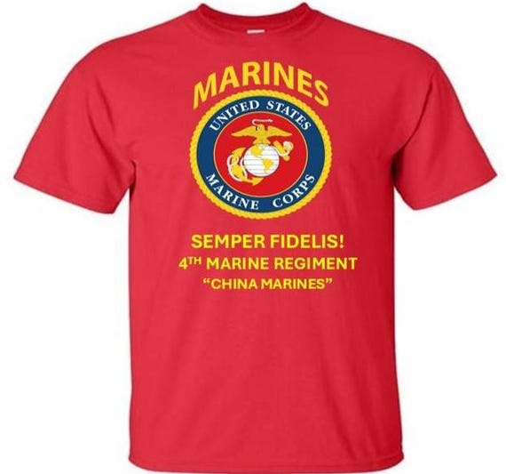 4th Marine Regiment* China Marines*  Semper Fidelis * Marines*USMC Officially Licensed