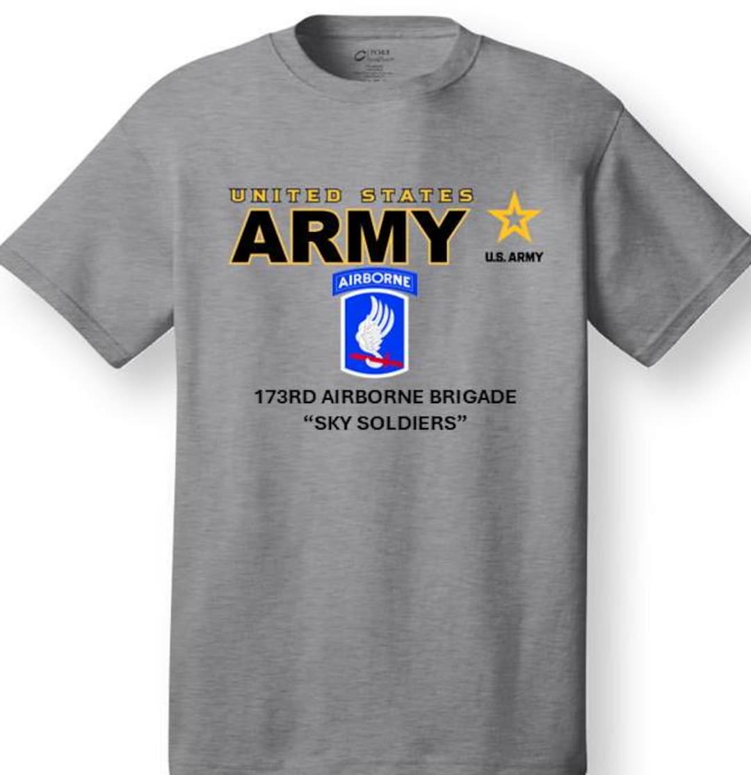173rd Airborne Brigade* Sky Soldiers * Emblem* Shirt. These Shirt Are ...