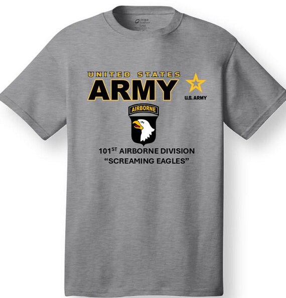 101st Airborne Division* Screaming Eagles * Emblem* Shirt. These shirt are customized*Army Officially Licensed