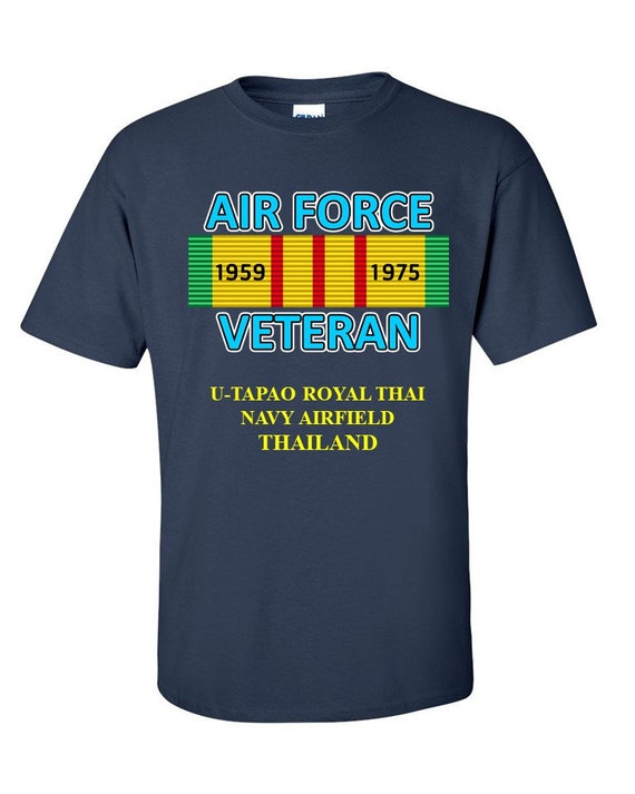 U-Tapao Royal Thai Navy Airfield * Thailand * " Vietnam Veteran Ribbon Vinyl / Silkscreen Shirt or Sweatshirts