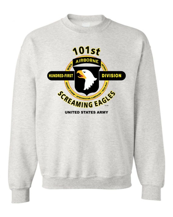 101st Airborne Division " Screaming Eagles" Battle & Campaign Sweatshirt