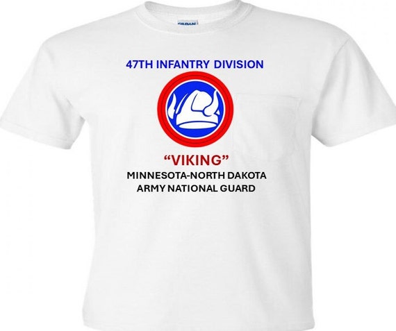 47th Infantry Division* VIKING * Minnesota & North Dakota Army National Guard Shirt.