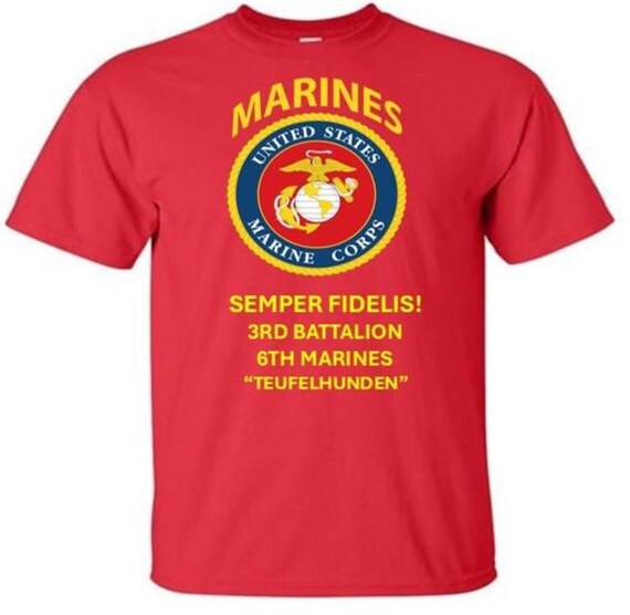 3rd Battalion *6th Marines * Teufelhunden*  Semper Fidelis * Marines*USMC Officially Licensed
