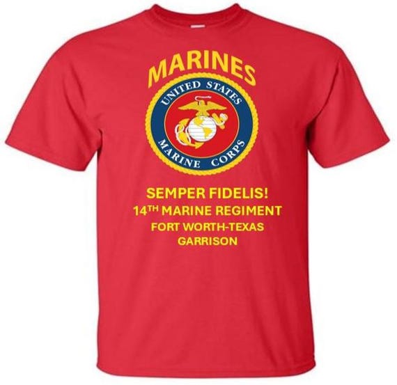 14th Marine Regiment* Fort Worth-Texas * Garrison*  Semper Fidelis * Marines*USMC Officially Licensed