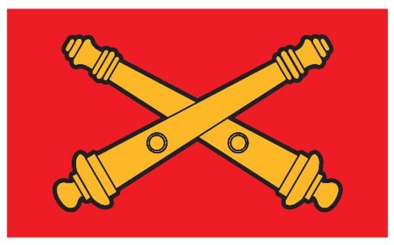 Field Artillery Branch 3x5 Feet Polyester Flag. Army Officially Licensed